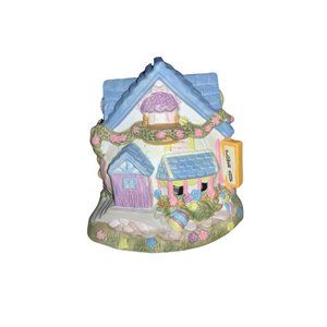 Easter Village Flower Shop House Ceramic Building